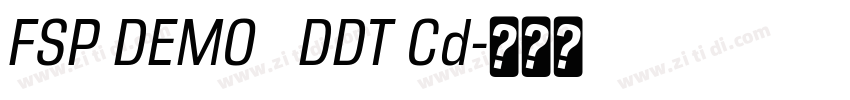 FSP DEMO   DDT Cd字体转换